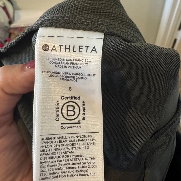 Athleta Dark Green Cargo Pants - Picture 7 of 7